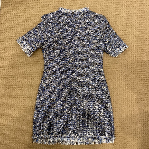 Tweed fabric mini dress Chanel style - Picture 4 of 4